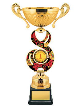 Кубок наградной в стиле хохломской росписи – KM3050