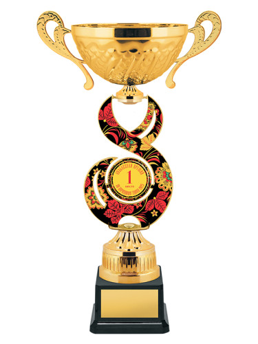 Кубок наградной в стиле хохломской росписи – KM3050