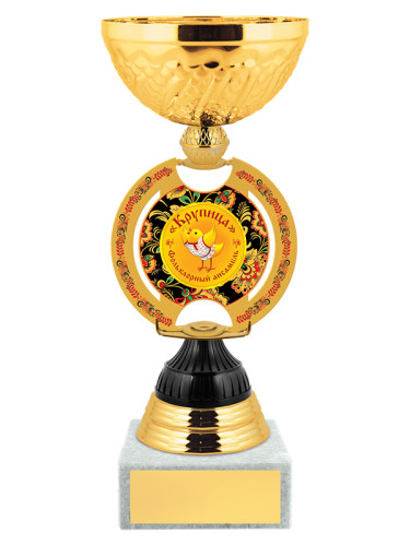 Кубок наградной в стиле хохломской росписи – KM3046