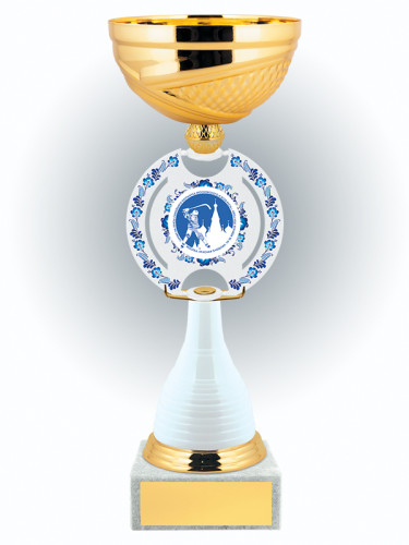 Кубок наградной в стиле гжельской росписи – KM3045